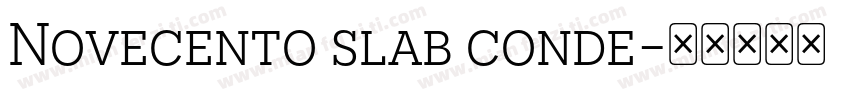 Novecento slab conde字体转换